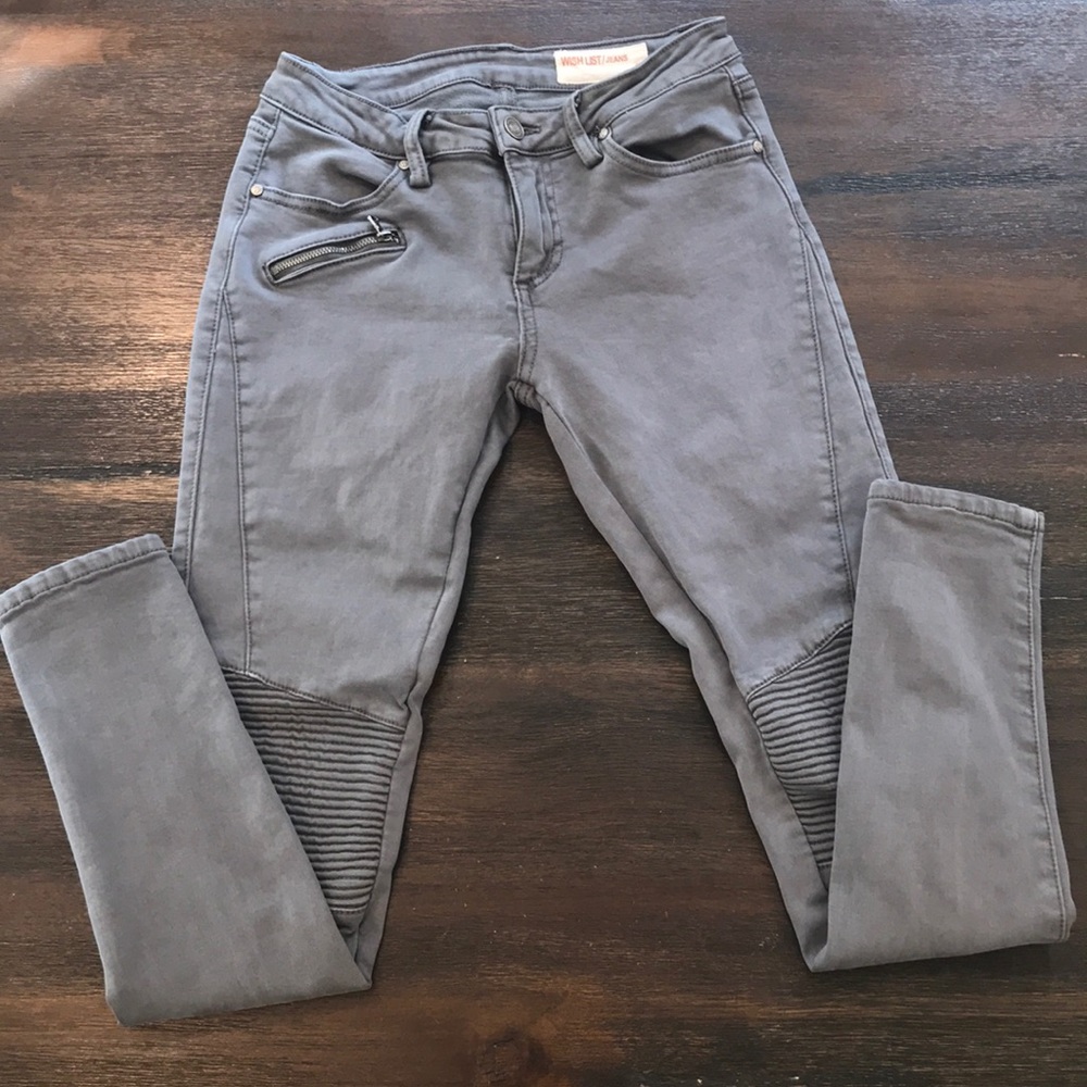 Wish List Light Grey Skinny Jeans